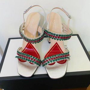 GUCCI Napa Crystal Bertie Sandal